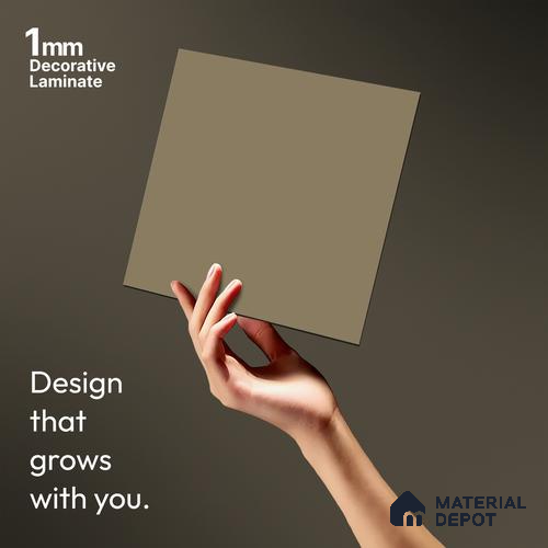Warm Beige Solid Colors Look LM 01924 8 ft x 4 ft Matte Finish Decorative Laminate - 1 mm | Suitable for Living Room, Kitchen, Office
