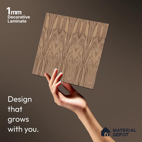 Patterned Look LM 13837 8 ft x 4 ft Texture Finish Decorative Laminate - 1 mm | Suitable for Bedroom, TV Unit, Wardrobe