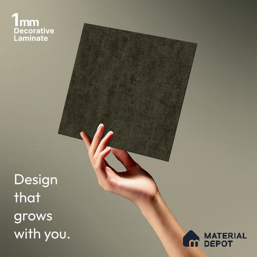 Brown Leather Look LM 13852 8 ft x 4 ft Texture Finish Decorative Laminate - 1 mm | Suitable for TV Unit, Wardrobe, Kitchen Cabinets