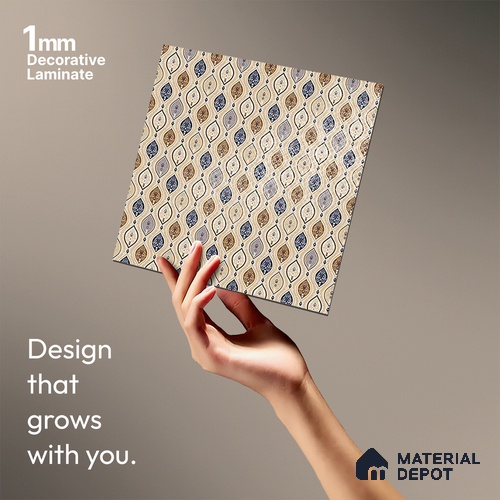 Patterned Look LM 21329 8 ft x 4 ft Texture Finish Decorative Laminate - 1 mm | Suitable for Bedroom, TV Unit, Wardrobe
