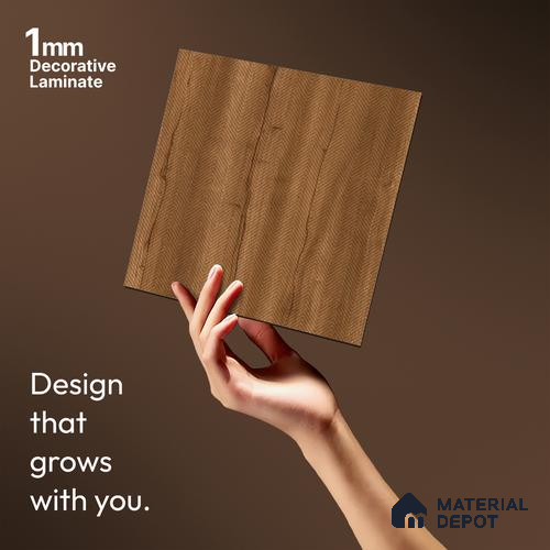 Patterned Look LM 21338 8 ft x 4 ft Texture Finish Decorative Laminate - 1 mm | Suitable for Bedroom, TV Unit, Wardrobe
