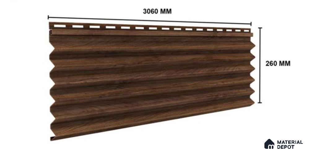 Rame 10 ft x 0.85 ft (3060x260 mm) Prism Design Interior & Exterior Wall & Ceiling Panel - 21 mm | Suitable for Balcony, Facade & Open Area | Width is Subjected to 5% Variation