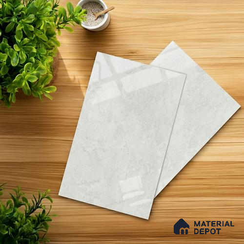 Stone Look LM 01370 Tokyo Serene 8 ft x 4 ft High Gloss Finish Decorative Laminate - 1 mm | Suitable for TV Unit, Wardrobe, Kitchen Cabinets