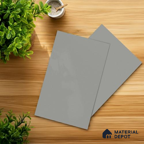 LM 01504 Light Grey 8 ft x 4 ft Suede Finish Decorative Laminate - 1 mm | Suitable for Living Room, Kitchen, Office