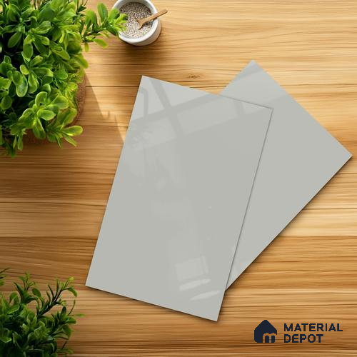 LM 01520 Dust 8 ft x 4 ft High Gloss Finish Decorative Laminate - 1 mm | Suitable for Living Room, Kitchen, Office