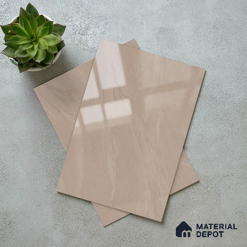 Stone Look LM 19277 Rosegold Carrara 8 ft x 4 ft Glossy Finish Decorative Laminate - 1 mm | Suitable for TV Unit, Wardrobe, Kitchen Cabinets