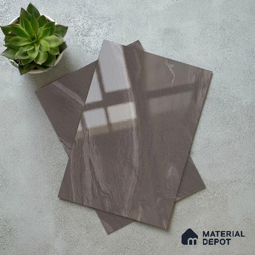 Stone Look LM 19278 Grey Carrara 8 ft x 4 ft Glossy Finish Decorative Laminate - 1 mm | Suitable for TV Unit, Wardrobe, Kitchen Cabinets