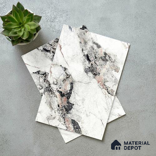 Stone Look LM 19279 Venetian Carrara 8 ft x 4 ft Glossy Finish Decorative Laminate - 1 mm | Suitable for TV Unit, Wardrobe, Kitchen Cabinets