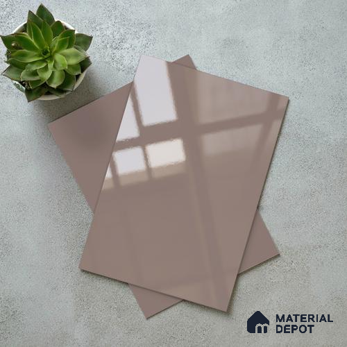 LM 21057 D Rose Pink Solid Color Glossy Finish 8 ft x 4 ft Decorative Laminate - 1 mm | Suitable for Living Room, Kitchen, Office