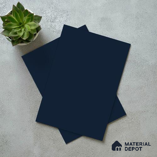 LM 21070 D Midnight Navy Sliky Matte Finish 8 ft x 4 ft Decorative Laminate - 1 mm | Suitable for Living Room, Kitchen, Office