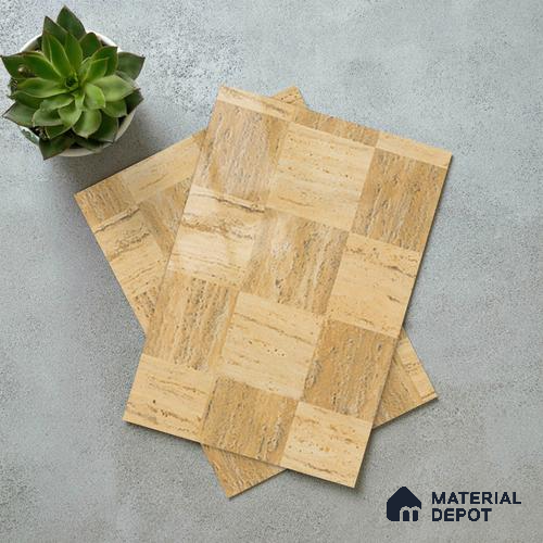 Marble Look LM 21111 Sienna Matrix Marble High Gloss Finish 8 ft x 4 ft Decorative Laminate - 1 mm | Suitable for TV Unit, Wardrobe, Kitchen Cabinets