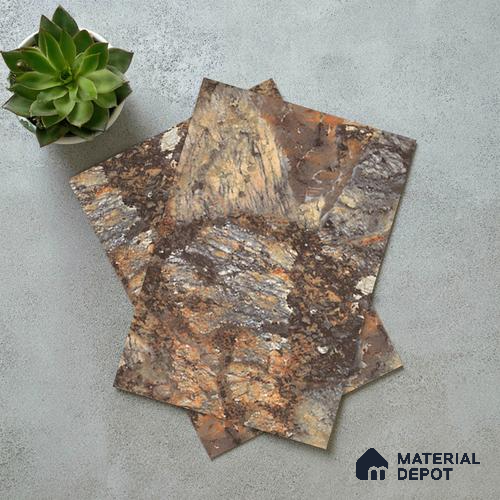 Stone Look LM 21112 B Volcanic Burst Seraphinite Texture Finish 8 ft x 4 ft Decorative Laminate - 1 mm | Suitable for TV Unit, Wardrobe, Kitchen Cabinets