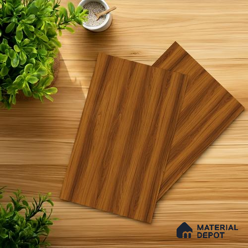 Wooden Fluted Look LM 21571 Honey Hazelnut 8ft x 4ft Texture Finish Decorative Laminate - 1 mm | Suitable for TV Unit, Wardrobe, Kitchen Cabinets