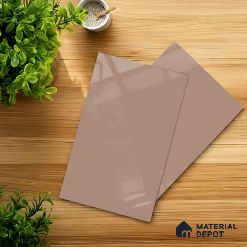 GA 4037 8 ft x 4 ft High Gloss Finish 6H Antiscratch Acrylic Laminate - 1.5 mm | Suitable for Living Room, Kitchen, Office | Matching Edgeband Code EB 4037