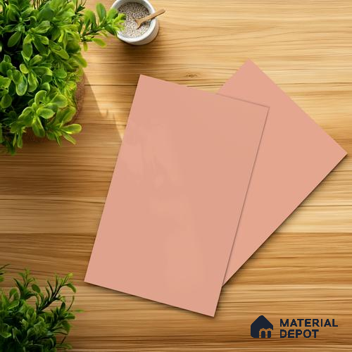 Dusty Pink Solid Colors Look LM 21813 8 ft x 4 ft Matte Finish 6H Anti Scratch Acrylic Laminate - 1.5 mm | Suitable for Living Room, Kitchen, Office