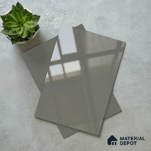 Grey Sparkle Look LM 23289 Metallic Grey 8 ft x 4 ft High Gloss Finish 6H Anti Scratch Acrylic Laminate - 1.5 mm | Suitable for Kitchen Cabinet, TV Unit, Wardrobe