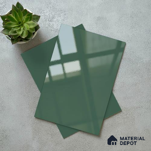 Blue Solid Colors Look LM 23312 Iced Teal 8 ft x 4 ft High Gloss Finish 6H Anti Scratch Acrylic Laminate - 1.5 mm | Suitable for Living Room, Kitchen, Office
