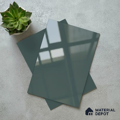 Blue Solid Colors Look LM 23324 Pacific Blue 8 ft x 4 ft High Gloss Finish 6H Anti Scratch Acrylic Laminate - 1.5 mm | Suitable for Living Room, Kitchen, Office