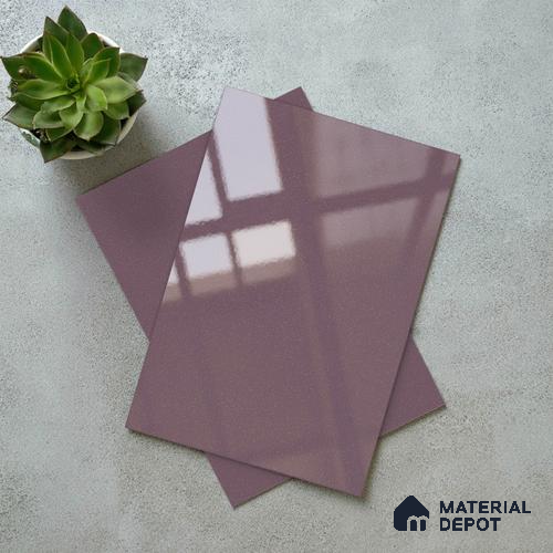 Purple Sparkle Look LM 23326 Misty Purple 8 ft x 4 ft High Gloss Finish 6H Anti Scratch Acrylic Laminate - 1.5 mm | Suitable for Kitchen Cabinet, TV Unit, Wardrobe