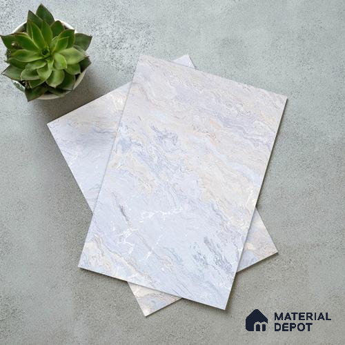 Blue Marble Look LM 06188 8 ft x 4 ft Texture Finish Decorative Laminate - 1 mm | Suitable for TV Unit, Wardrobe, Kitchen Cabinets