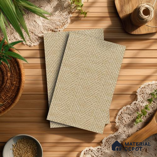 Beige Cane Look LM 20046 8 ft x 4 ft Texture Finish Decorative Laminate - 1 mm | Suitable for TV Unit, Wardrobe, Kitchen Cabinets