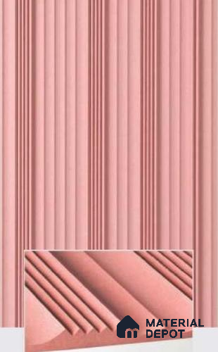 Duco Paintable Linear Crest 8 ft x 4 ft CNC Made HDHMR Panel - 12 mm