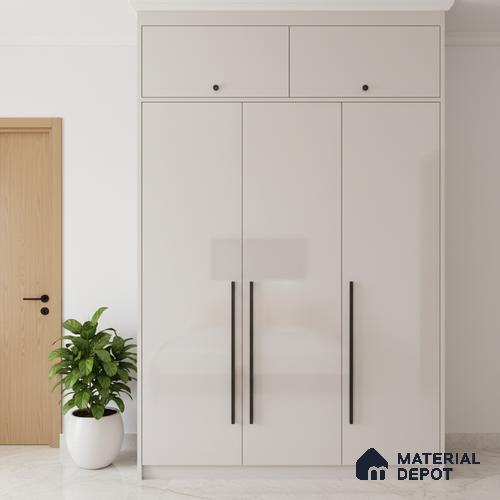 Ferrero 1C 01504 Warm Fog 8 ft x 4 ft High Gloss Finish 6H Anti Scratch Acrylic Laminate - 1.5 mm | Suitable for Living Room, Kitchen, Office