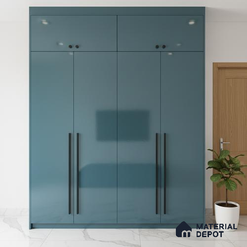Ferrero 1C 01521 Cloudy Pearl 8 ft x 4 ft High Gloss Finish 6H Anti Scratch Acrylic Laminate - 1.5 mm | Suitable for Living Room, Kitchen, Office