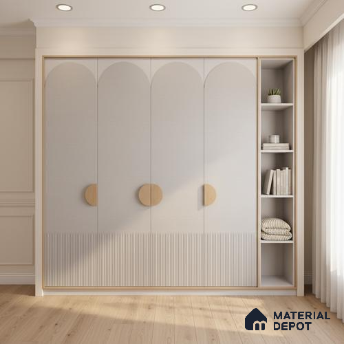 Ferrero 1C 01570 Light Slate 8 ft x 4 ft High Gloss Finish 6H Anti Scratch Acrylic Laminate - 1.5 mm | Suitable for Living Room, Kitchen, Office