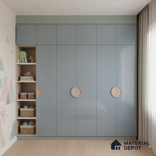 Ferrero 1C 01595 Cloudy Pearl 8 ft x 4 ft High Gloss Finish 6H Anti Scratch Acrylic Laminate - 1.5 mm | Suitable for Living Room, Kitchen, Office
