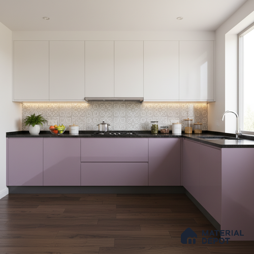 Ferrero 1C 01587 Antique Petal 8 ft x 4 ft High Gloss Finish 6H Anti Scratch Acrylic Laminate - 1.5 mm | Suitable for Living Room, Kitchen, Office