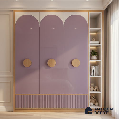 Ferrero 1C 01587 Antique Petal 8 ft x 4 ft High Gloss Finish 6H Anti Scratch Acrylic Laminate - 1.5 mm | Suitable for Living Room, Kitchen, Office