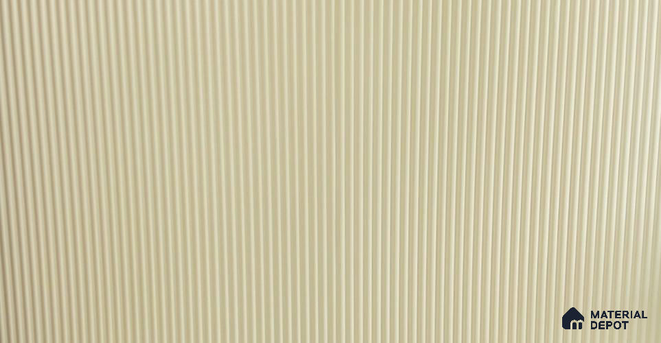 Duco Paintable Micro Flute 8 ft x 4 ft CNC Made Exterior Grade MDF Panel - 18 mm (18 mm Flute width | 9 mm Groove Depth)