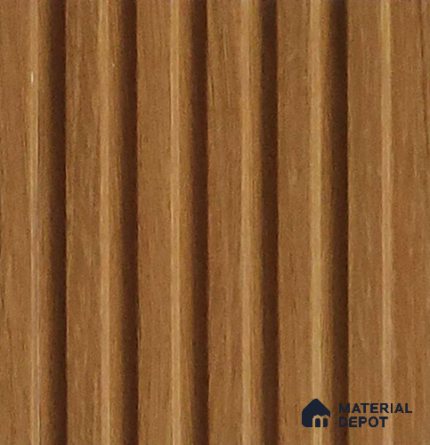 Brown Wooden Look Charcoal Louver/Panel 10 ft x 5 inch - 6 mm | Ideal for Feature Wall, Living Room, Bedroom, Home, TV Unit | PN 07098
