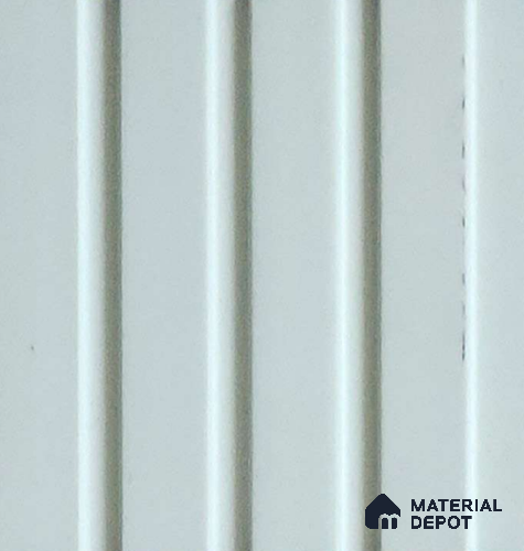 White Plain Colour Look Charcoal Louver/Panel 10 ft x 5 inch - 6 mm | Ideal for Feature Wall, Living Room, Bedroom, Home, TV Unit | PN 07089
