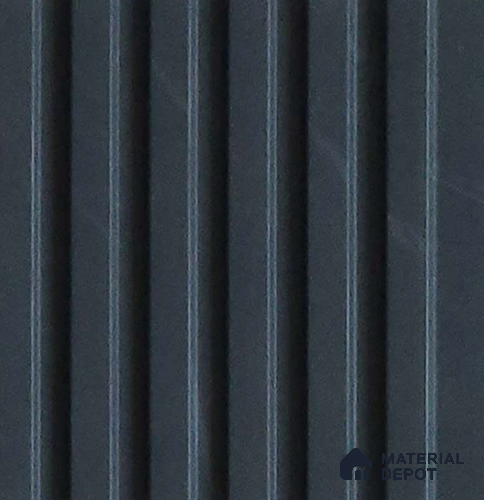 Grey Plain Colour Look Charcoal Louver/Panel 10 ft x 5 inch - 6 mm | Ideal for Feature Wall, Living Room, Bedroom, Home, TV Unit | PN 07109