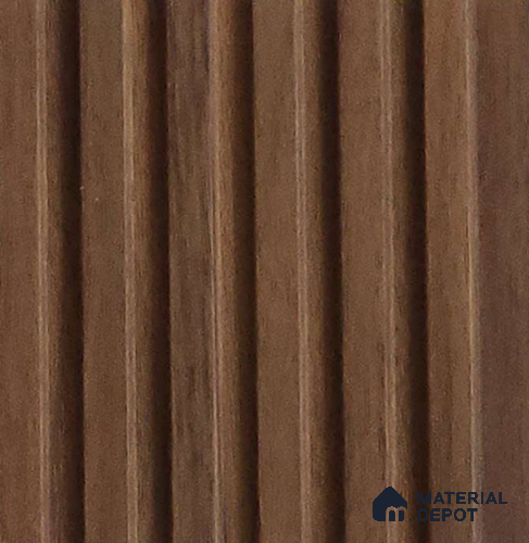 Brown Wooden Look Charcoal Louver/Panel 10 ft x 5 inch - 6 mm | Ideal for Feature Wall, Living Room, Bedroom, Home, TV Unit | PN 07100