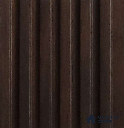 Brown Wooden Look Charcoal Louver/Panel 10 ft x 5 inch - 6 mm | Ideal for Feature Wall, Living Room, Bedroom, Home, TV Unit | PN 07104