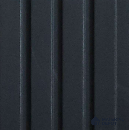 Grey Plain Colour Look Charcoal Louver/Panel 10 ft x 5 inch - 6 mm | Ideal for Feature Wall, Living Room, Bedroom, Home, TV Unit | PN 07096