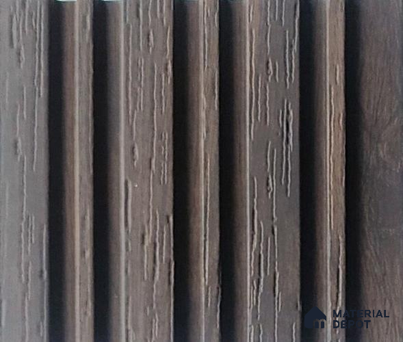 Brown Wooden Look Charcoal Louver/Panel 9.5 ft x 4.9 inch - 8 mm | Ideal for Feature Wall, Living Room, Bedroom, Home, TV Unit | PN 07051