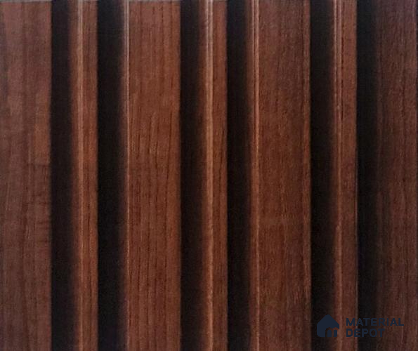 Brown Wooden Look Charcoal Louver/Panel 9.5 ft x 4.9 inch - 8 mm | Ideal for Feature Wall, Living Room, Bedroom, Home, TV Unit | PN 07055