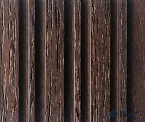 Brown Wooden Look Charcoal Louver/Panel 9.5 ft x 4.9 inch - 8 mm | Ideal for Feature Wall, Living Room, Bedroom, Home, TV Unit | PN 07052