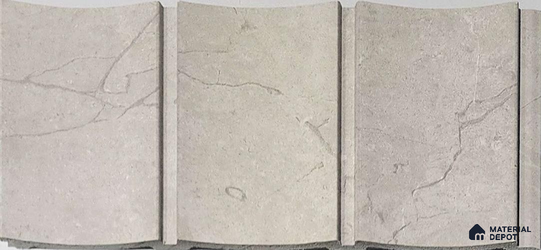 Grey Stone Look Charcoal Louver/Panel 9.5 ft x 9.8 inch - 10 mm | Ideal for Feature Wall, Living Room, Bedroom, Home, TV Unit | PN 07064