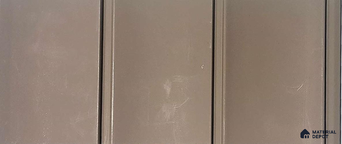 Brown Plain Colour Look Charcoal Louver/Panel 9.5 ft x 9.8 inch - 10 mm | Ideal for Feature Wall, Living Room, Bedroom, Home, TV Unit | PN 07067