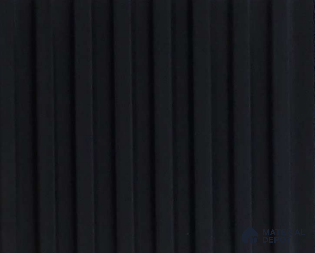 Black Plain Colour Look Charcoal Louver/Panel 9.5 ft x 4.7 inch - 11 mm | Ideal for Feature Wall, Living Room, Bedroom, Home, TV Unit | PN 07160