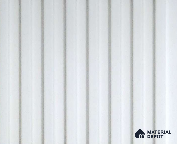 White Plain Colour Look Charcoal Louver/Panel 9.5 ft x 4.7 inch - 11 mm | Ideal for Feature Wall, Living Room, Bedroom, Home, TV Unit | PN 07162