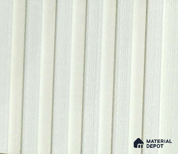 White Plain Colour Look Charcoal Louver/Panel 9.5 ft x 4.7 inch - 11 mm | Ideal for Feature Wall, Living Room, Bedroom, Home, TV Unit | PN 07157