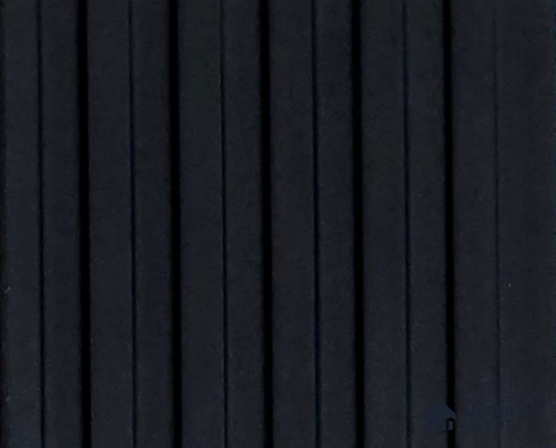 Black Plain Colour Look Charcoal Louver/Panel 9.5 ft x 4.7 inch - 11 mm | Ideal for Feature Wall, Living Room, Bedroom, Home, TV Unit | PN 07158