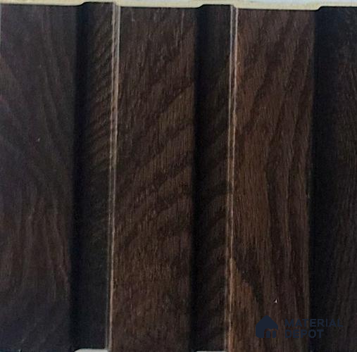 Brown Wooden Look Charcoal Louver/Panel 9.5 ft x 4.6 inch - 8 mm | Ideal for Feature Wall, Living Room, Bedroom, Home, TV Unit | PN 07063
