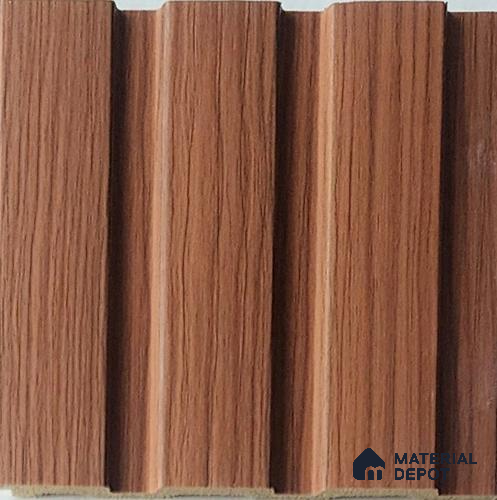 Brown Wooden Look Charcoal Louver/Panel 9.5 ft x 4.6 inch - 8 mm | Ideal for Feature Wall, Living Room, Bedroom, Home, TV Unit | PN 07058
